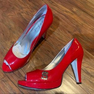 Red NC State Heels